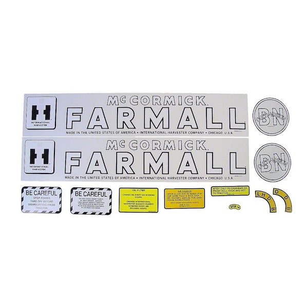 IH BN Culti-Vision 1945-52: Mylar Decal Set